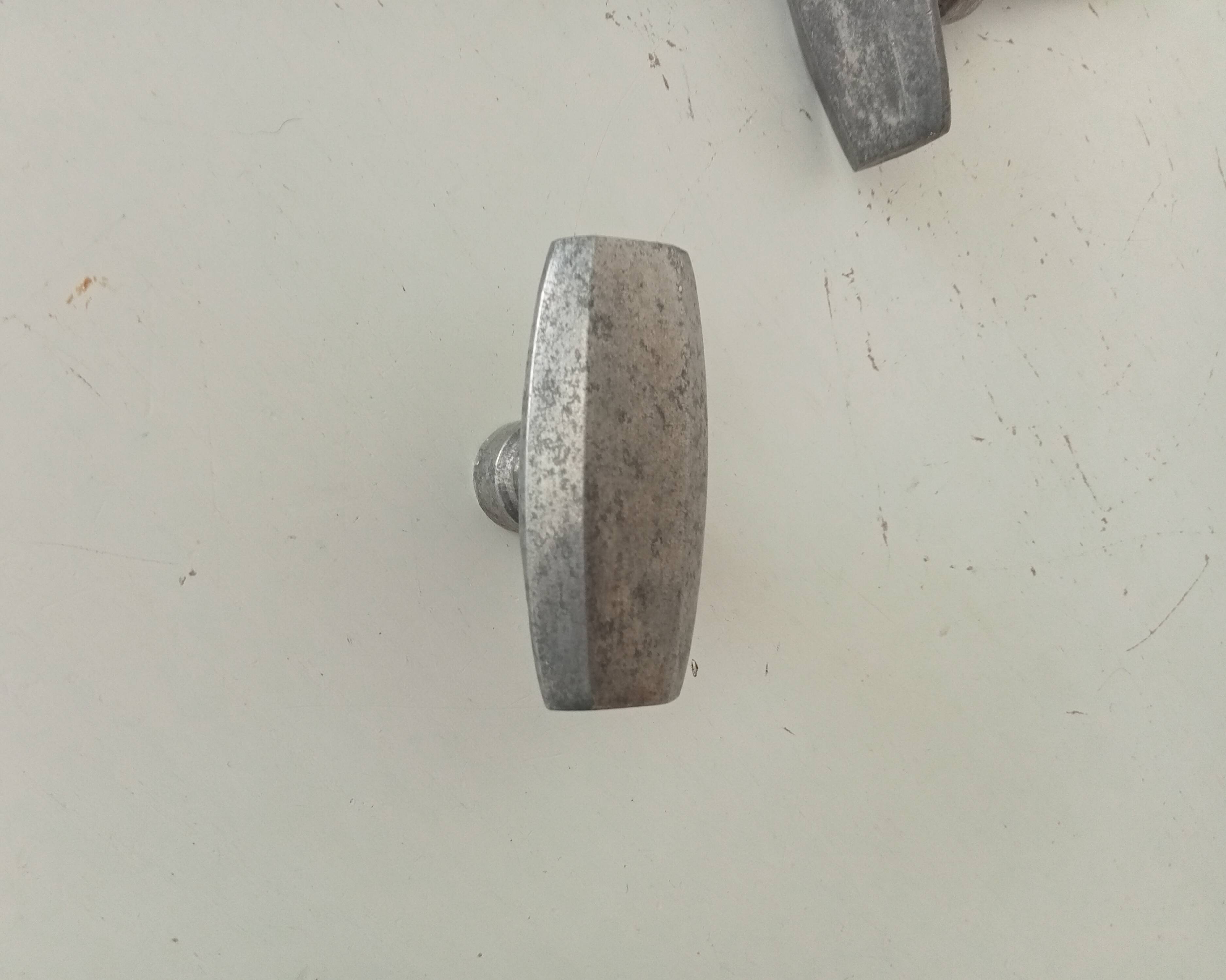 Paire de poignées de porte anciennes art déco