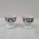 Porcelain egg cups MLV, geometric design, 1930s