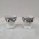 Porcelain egg cups MLV, geometric design, 1930s
