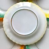 Colorful vintage Duralex plates