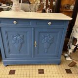 Refurbished blue buffet