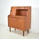 Danish sekretary teak 1960s vintage Scandinavian mid century
