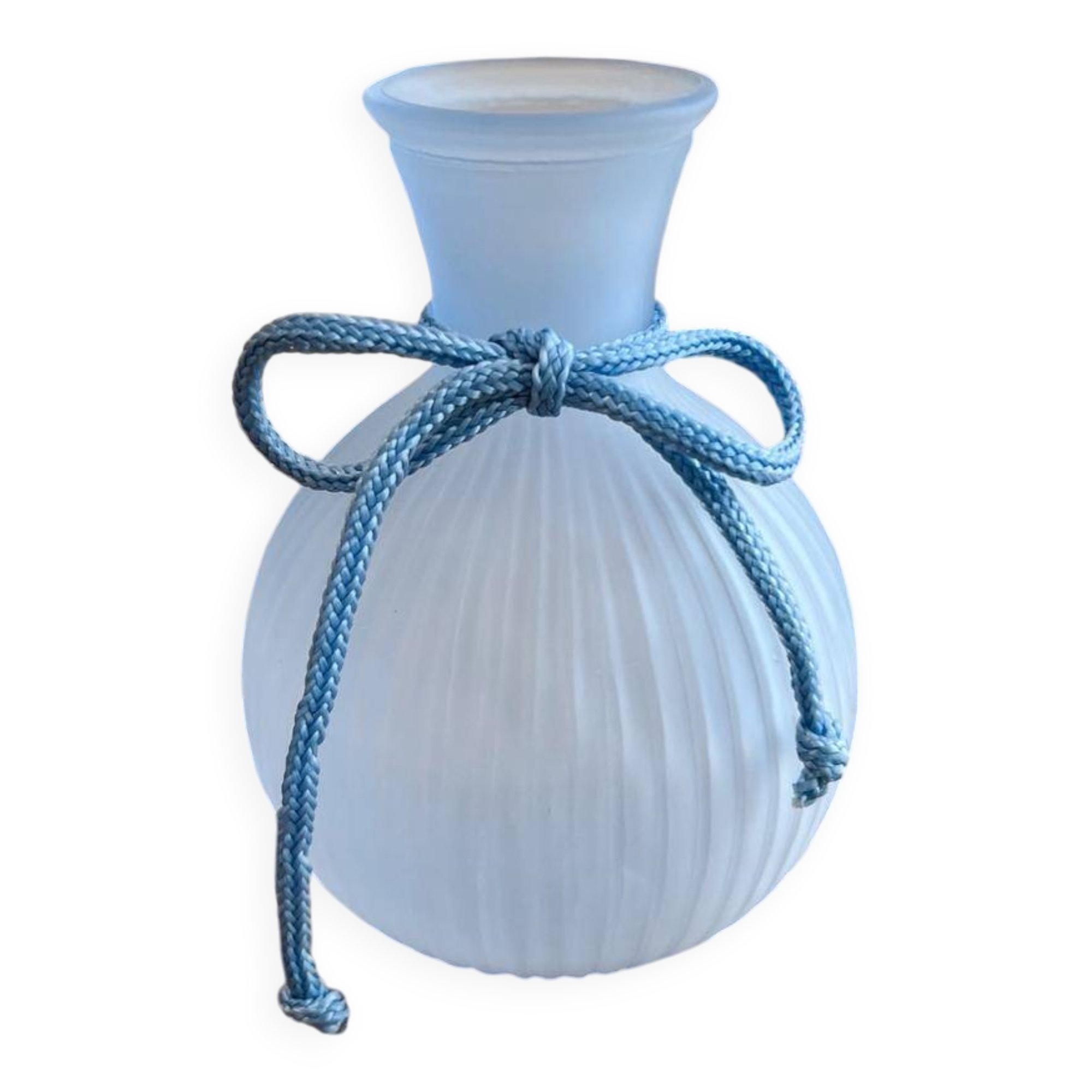 Blue glass soliflore