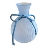 Soliflore verre bleu