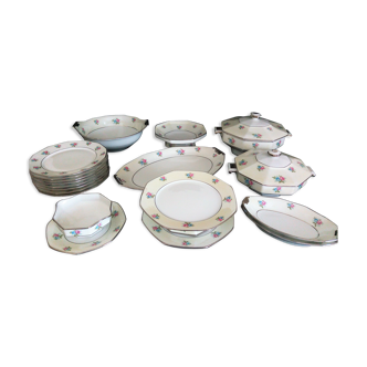 Art Deco porcelain dish service from Limoges F. Legrand - Co. (1923-1947)