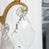 Pair of wall sconces in bronze and crystal – Empire Style – MG