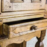 19th Century Rustic Oak Cabinet, 1890s