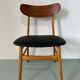Danish design chairs in teak & skai 1960