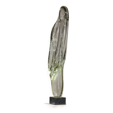 Monumental Glass Sculpture ‚Caviersecha‘ | Eastern Europe 1987