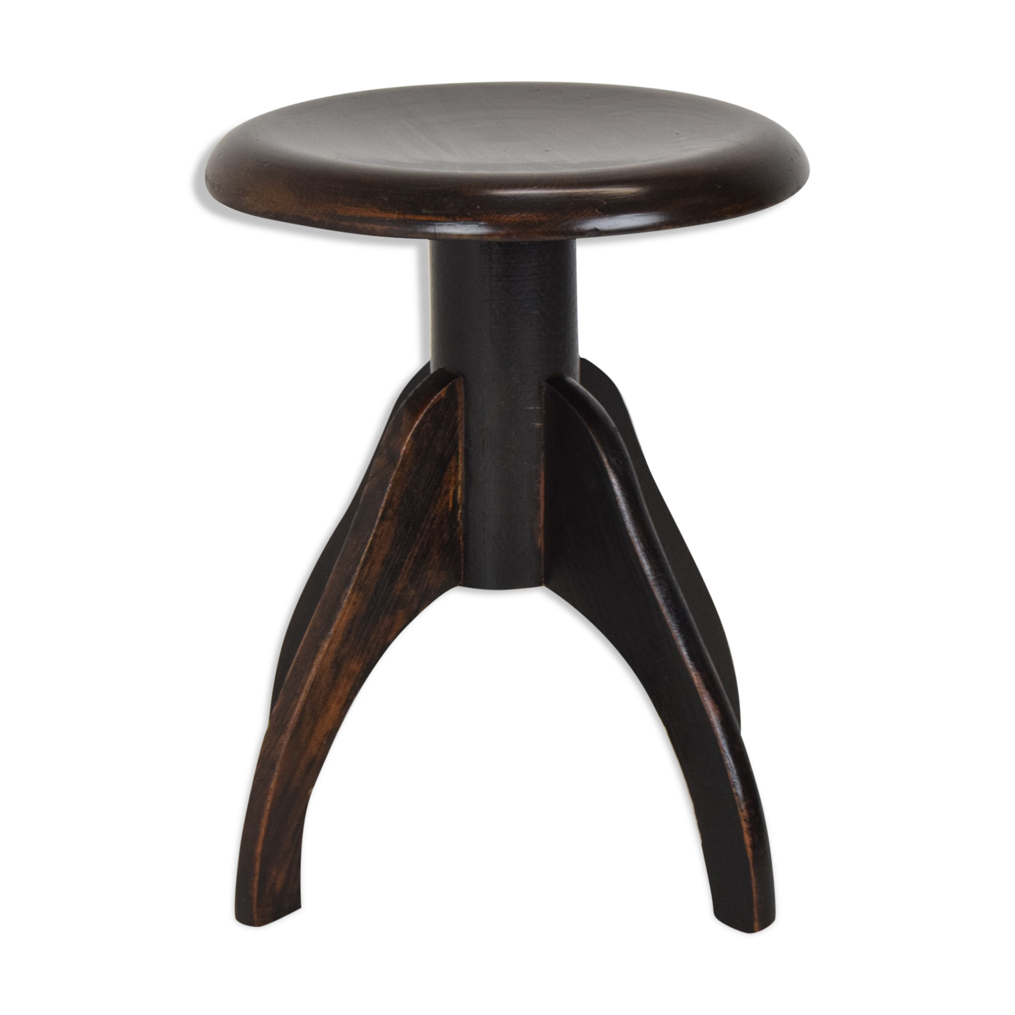 Mid-century height adjustable piano stool,1950's