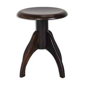 Tabouret de piano réglable en hauteur du milieu du siècle, années 1950