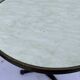 Round bistro table bar cafe terrace cast iron foot 1950