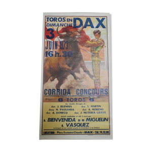 Affiche ancienne Corrida