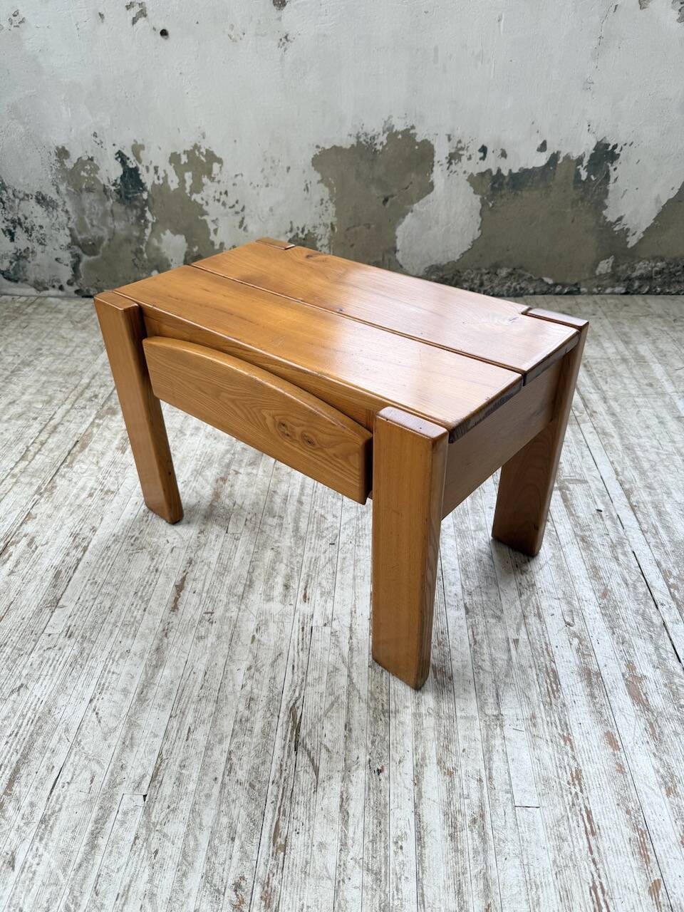 Solid elm bedside table Maison Regain