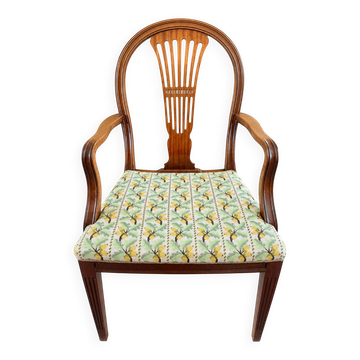 Fauteuil en acajou ancien – style Hepplewhite