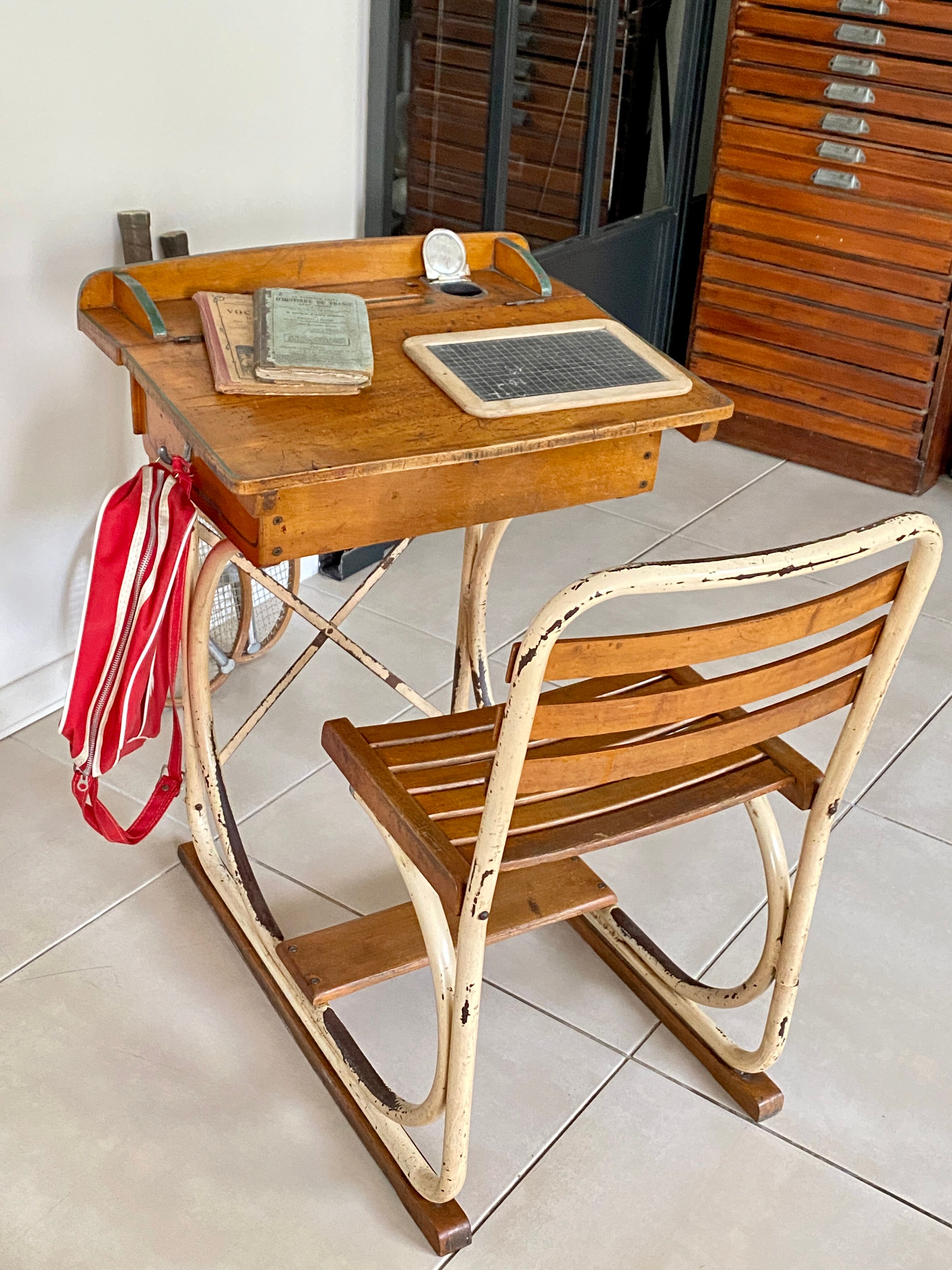 Vintage school desk
