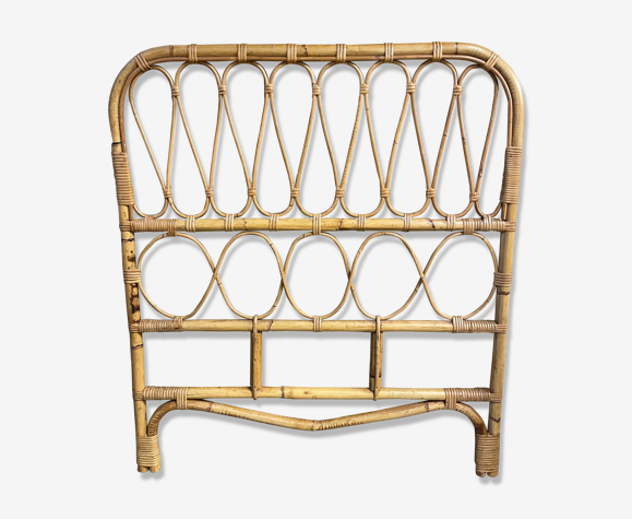 Vintage rattan headboard