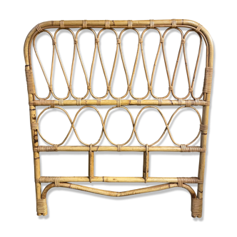 Vintage rattan headboard