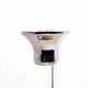 Duo of candlesticks in lucite and silver metal