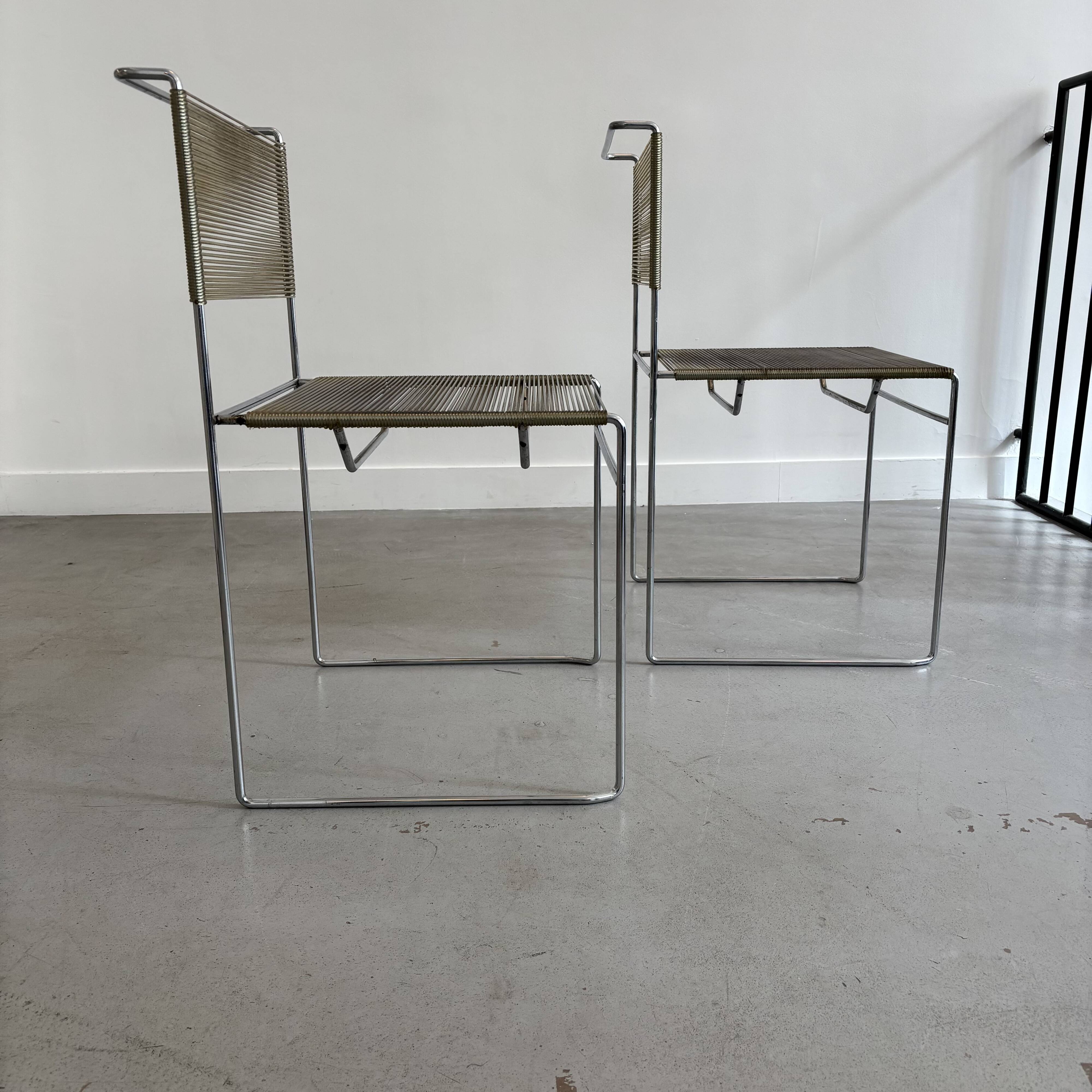 Pair of Belloti chairs for fly line