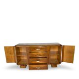 Buffet en noyer Art déco italien, de grande qualité.