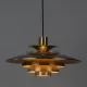 Danish vintage Verona pendant lamp by Kurt Wiborg, Jeka. 1980s
