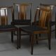 Ensemble de 4 chaises danoises en massif d'afomosia, années 60