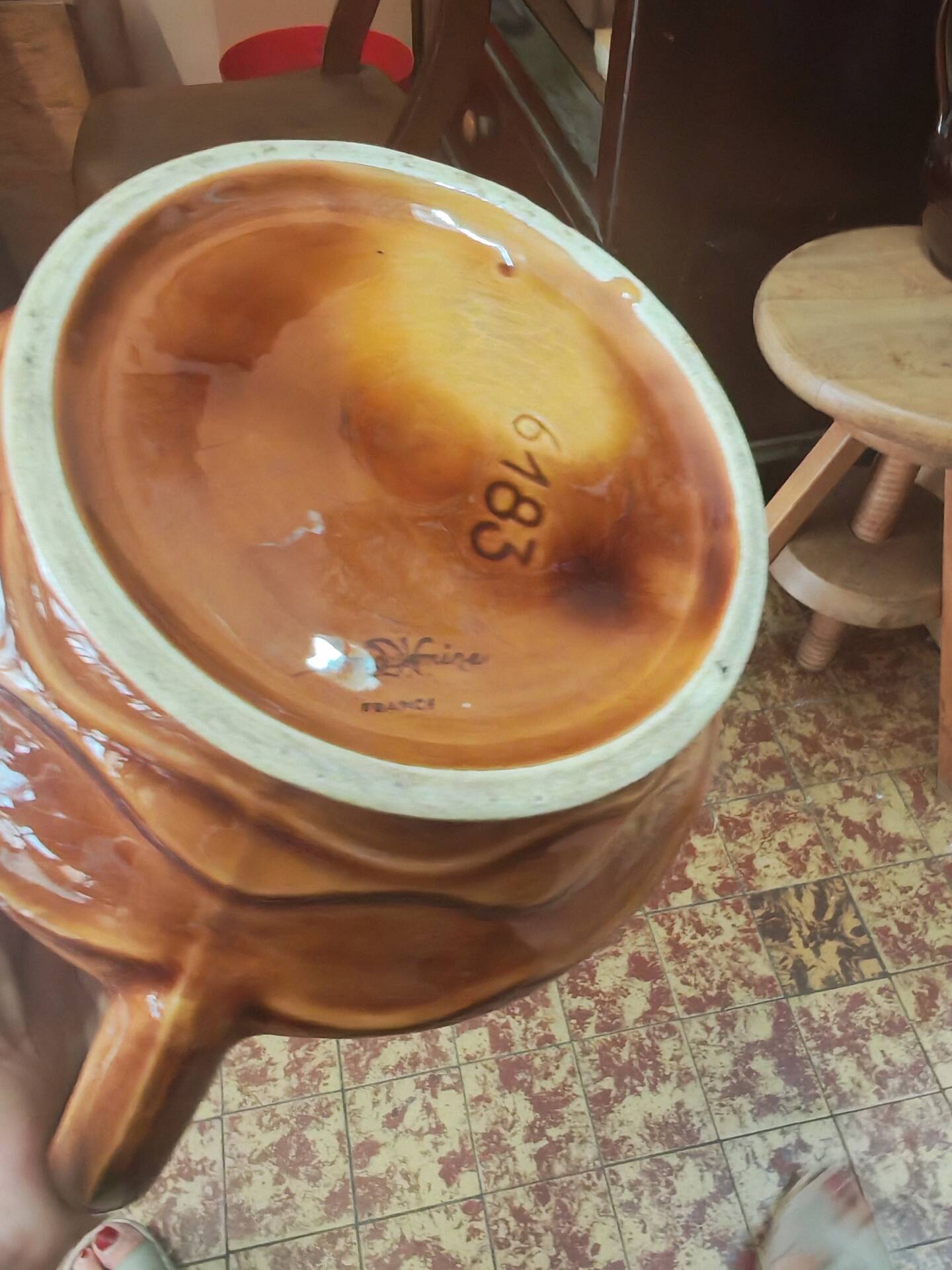Trio de pichets en céramique émaillée vintage