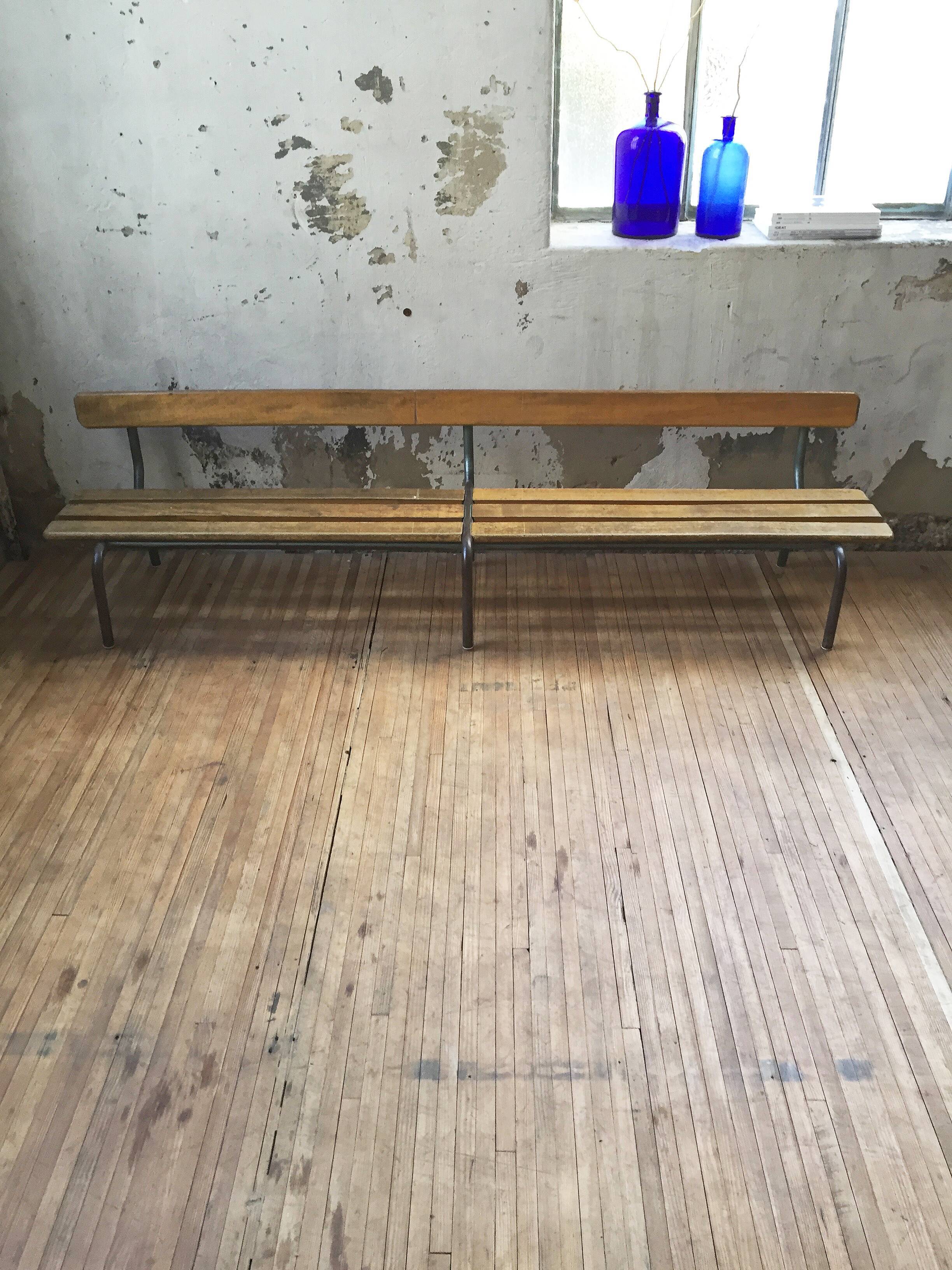 Bench school vintage 2 m