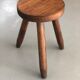 Pair of dyed wooden milking stools