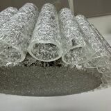 Glass Tubes Chandelier Flush mount from Doria Leuchten, 1960s