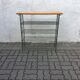 Vintage metal shoe rack table mid century 70s czechoslovakia
