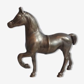 Worked brass horse