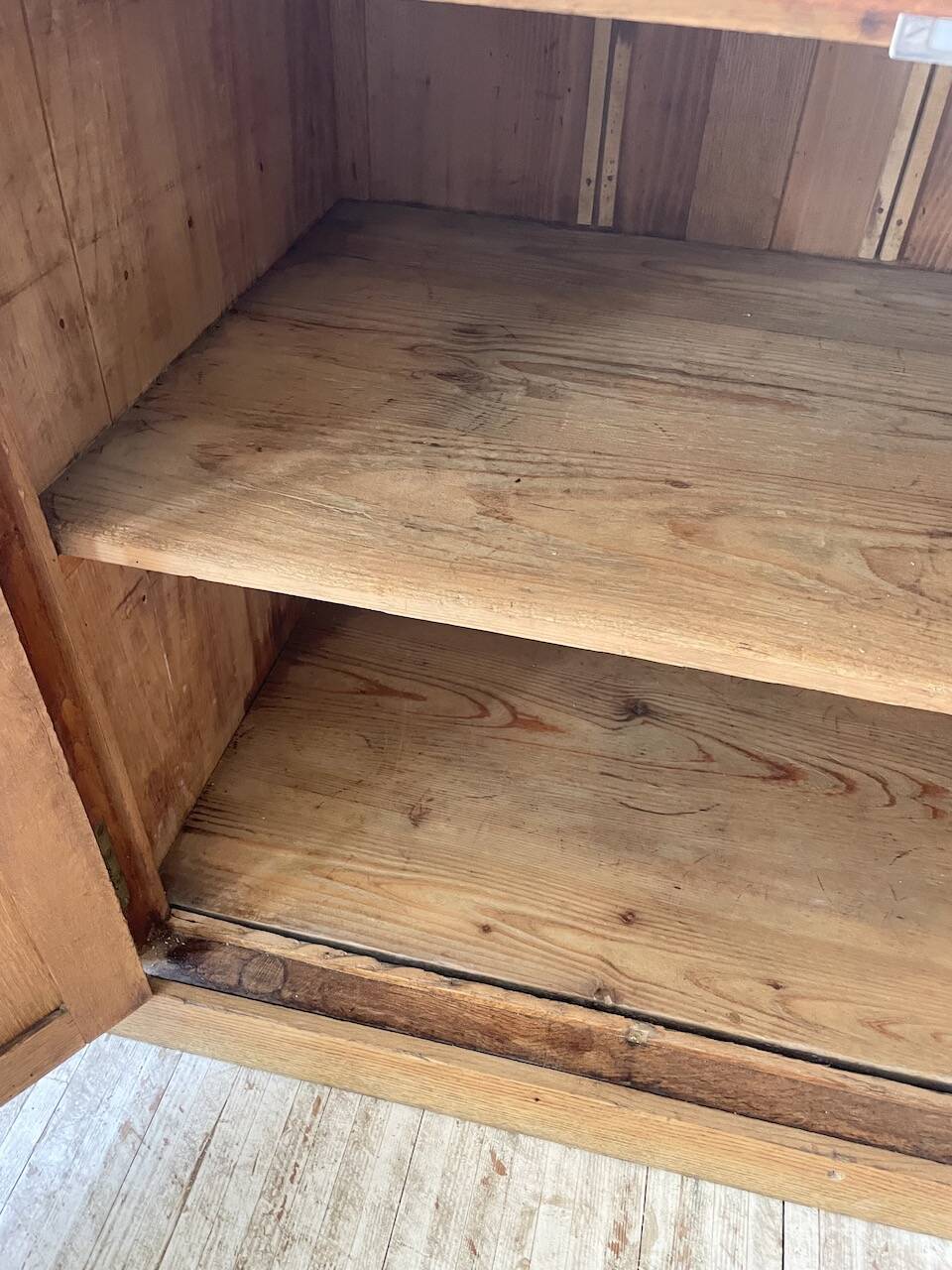 XXL solid oak counter sideboard