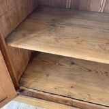 XXL solid oak counter sideboard