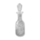 Carafe en verre ciselé bleu