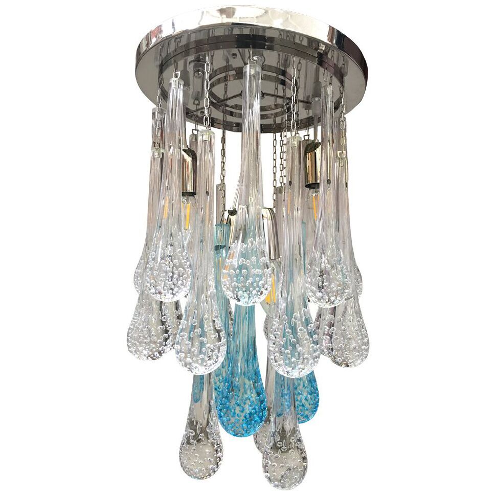 Murano glass flush mount