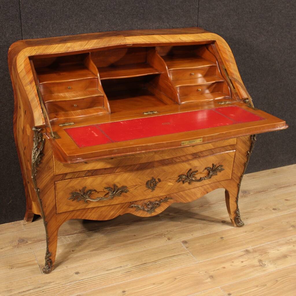 French inlaid bureau from 20th century