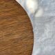 Vintage Scandinavian bean side table with wooden tapered legs.