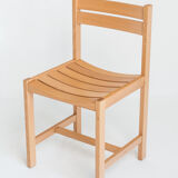 Chaise en hêtre massif conçues par André Sornay - France, années 1960