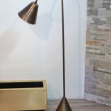 Brass floor lamp by Jacques Adnet for Valenti 1960s