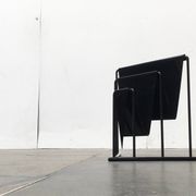 Postmodern vintage magazine rack by Markus Börgens for D-Tec, 1980s.