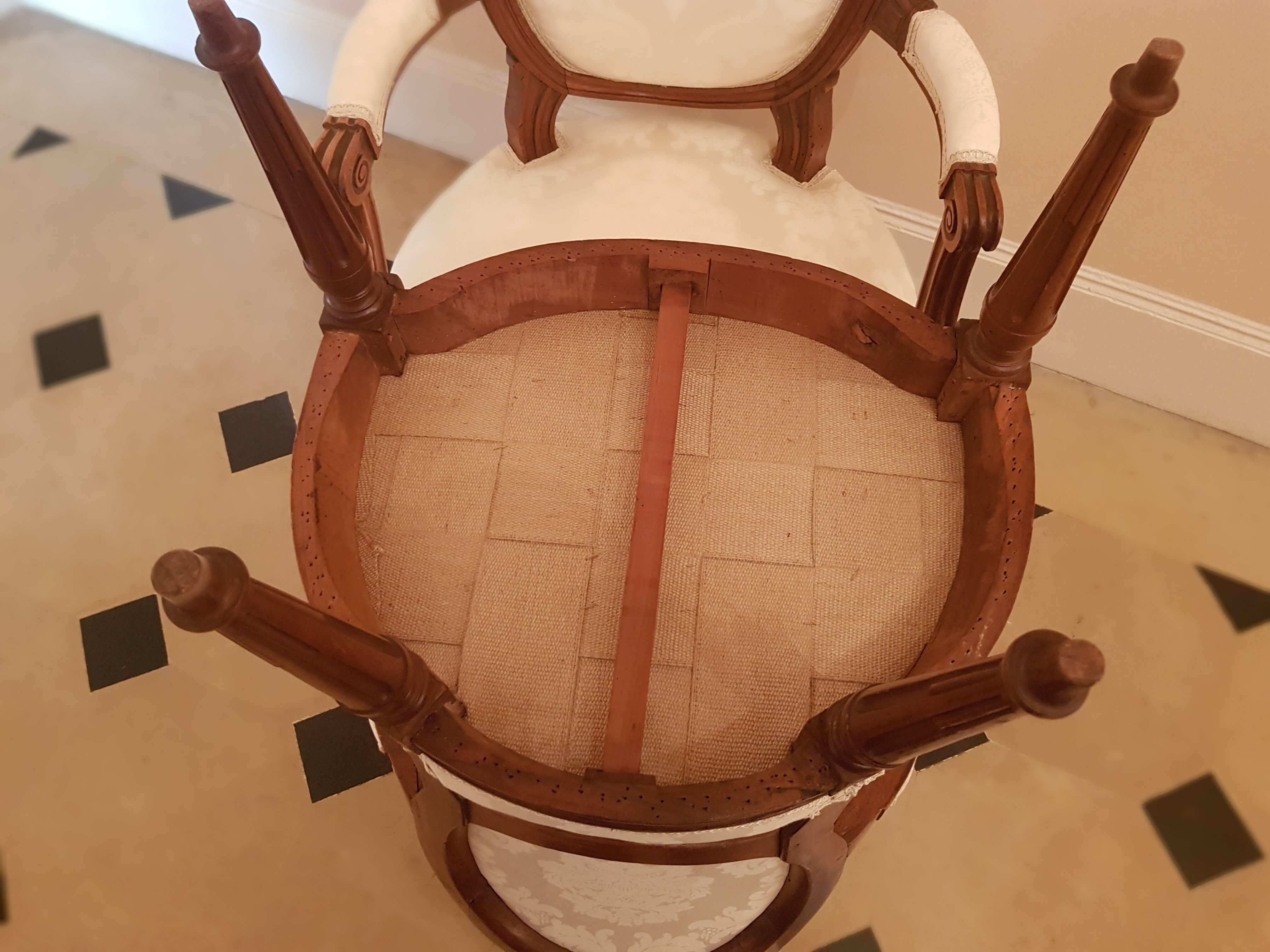 Pair of louis XVI armchairs around 1780