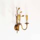 Single gilded and crystal florentine sconce by Banci Firenze.