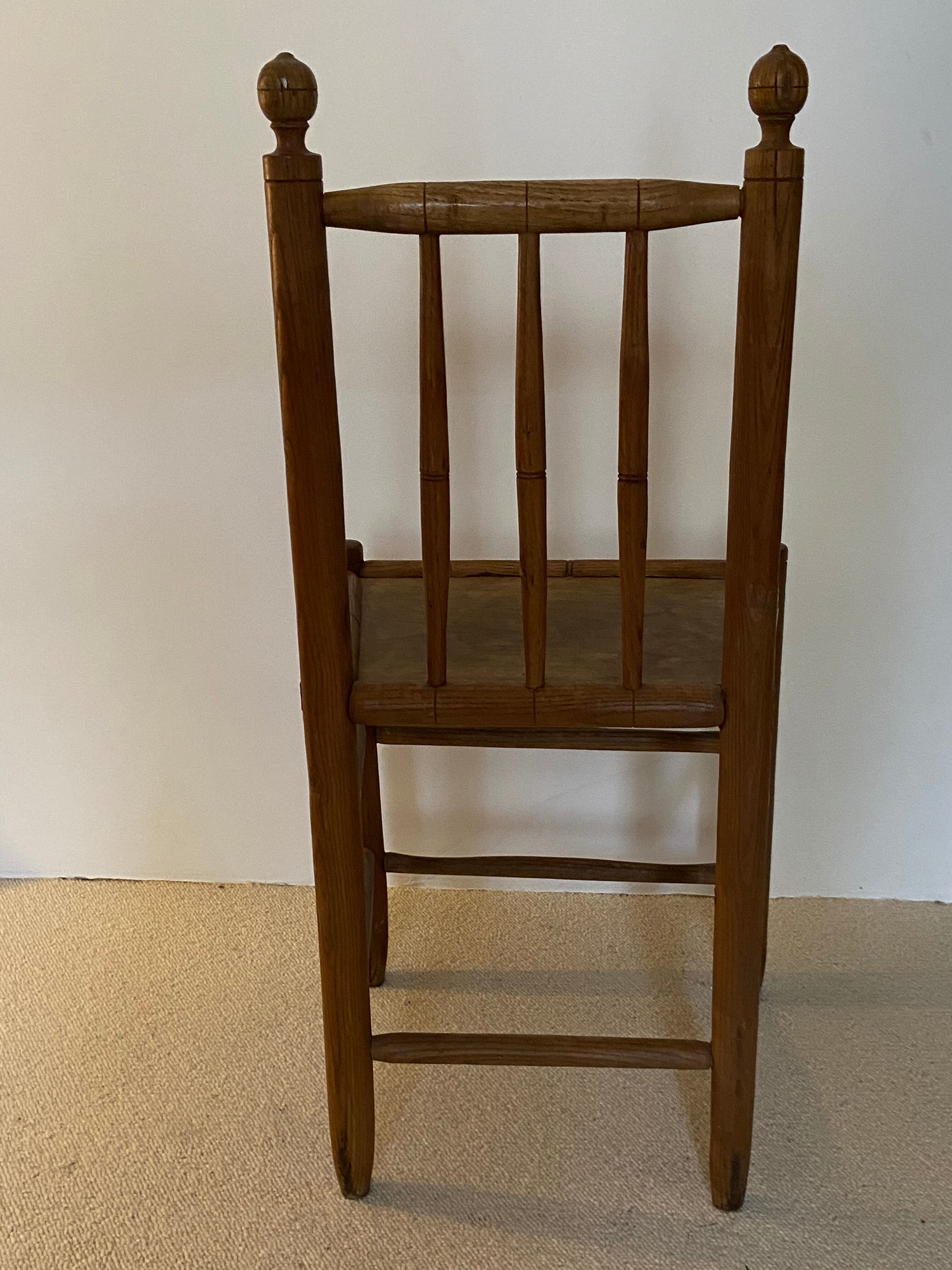 Wooden convent chair 19th century