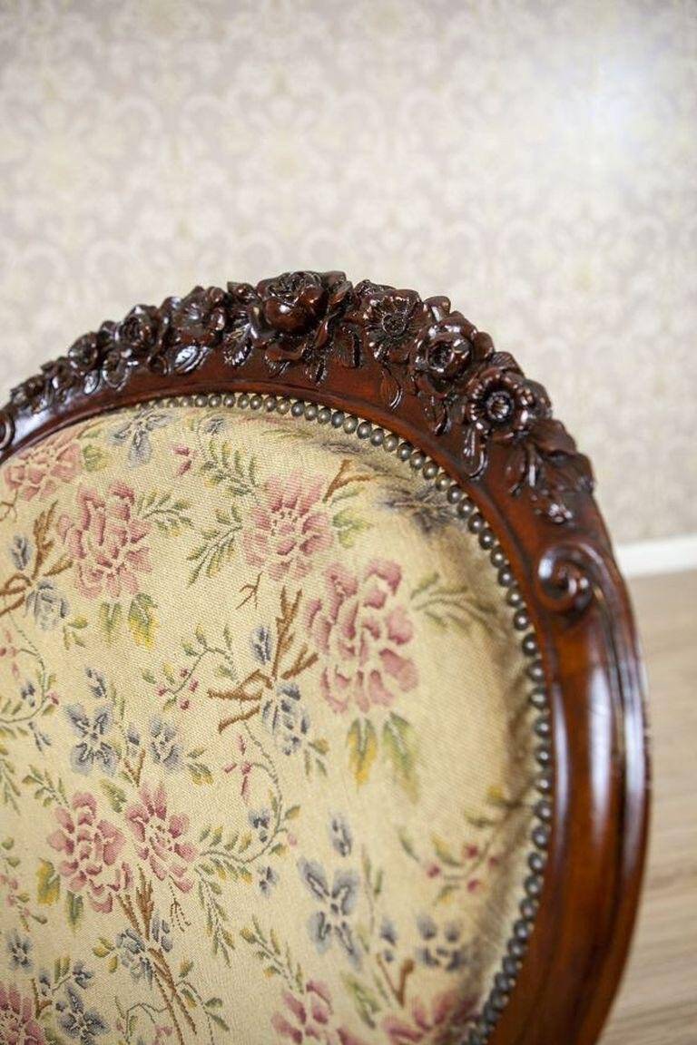 Antique Baroque Revival Armchair, 1890s