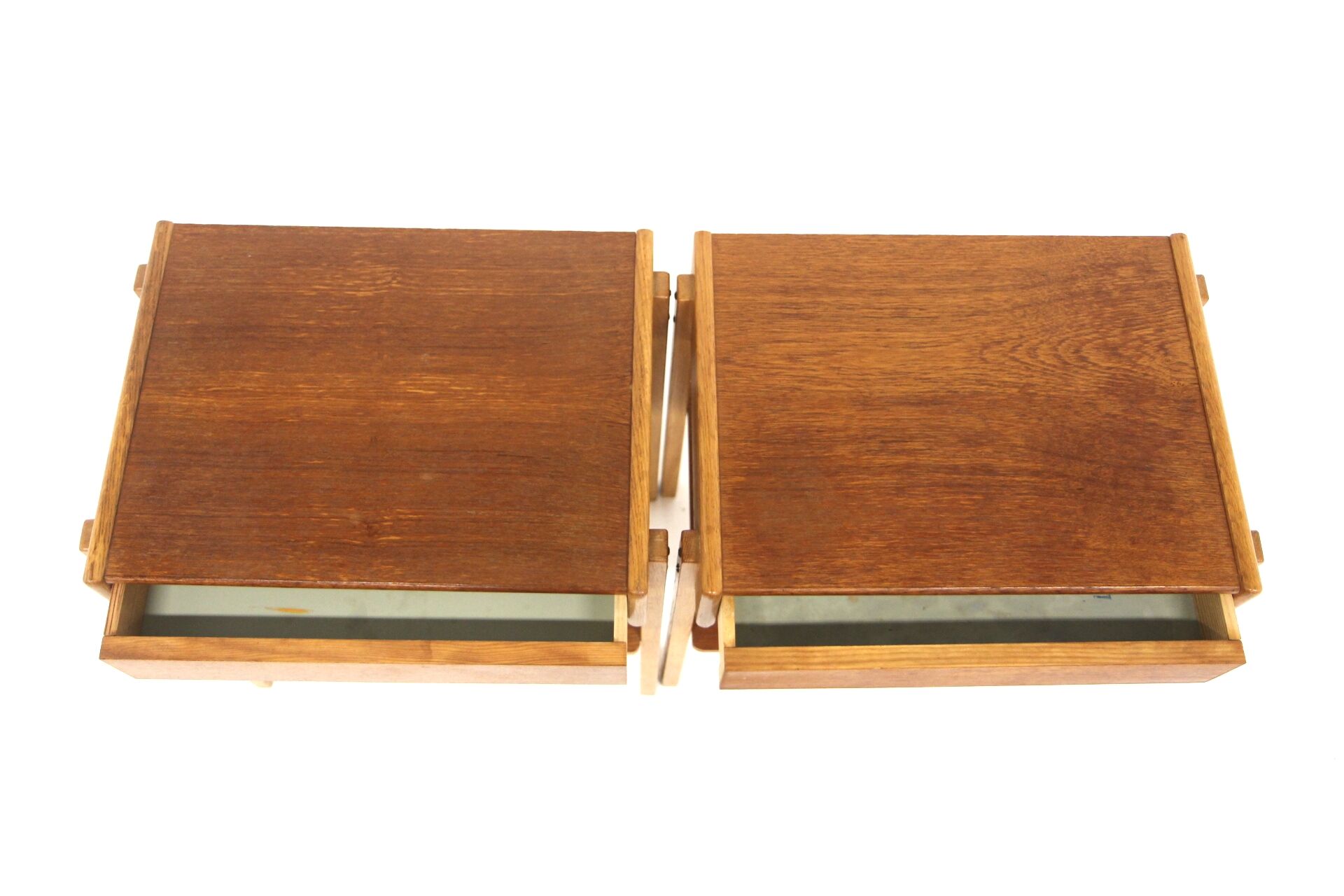 Set de 2 tables de chevets scandinave en teck, Suède, 1960