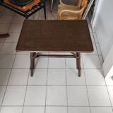 Rattan side table