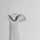 Twisted blown glass carafe with stopper