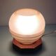 Bedside lamp globe in beige granite glass art deco style
